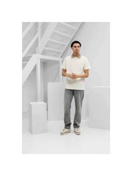 Koszulka polo Versace Jeans Couture beżowa