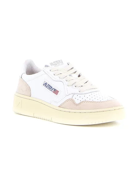 Sneakers Autry Medalist Low Wom White Leather/ Beige Suede EUR 36 białe