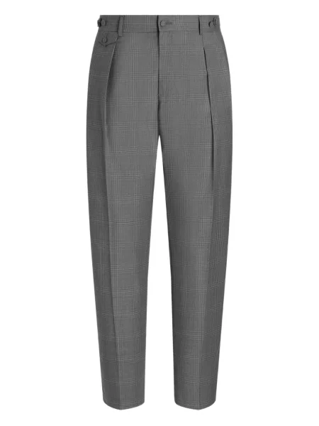 Pantaloni Dolce & Gabbana în carouri gri