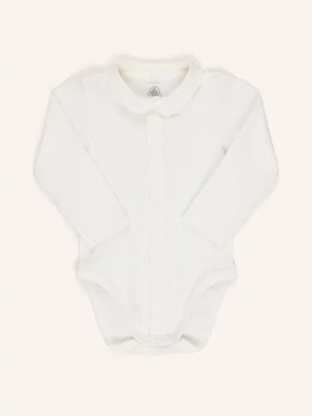 Petit Bateau Zestaw: Ogrodniczki I Body weiss biały
