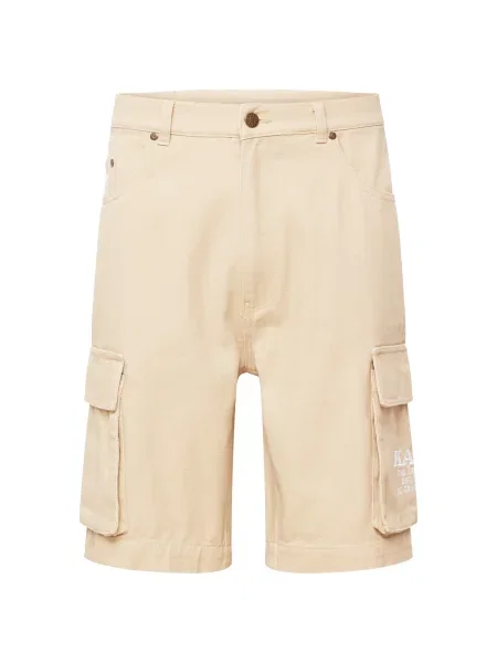 Karl Kani Pantaloni cu bej alb