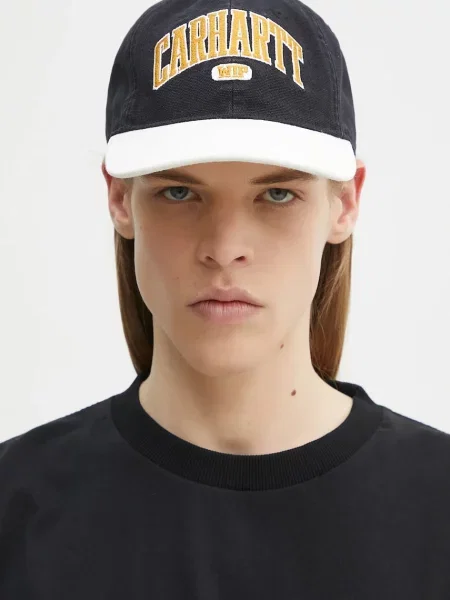 Carhartt WIP șapcă de baseball din Lecture Cap cu imprimeu negru