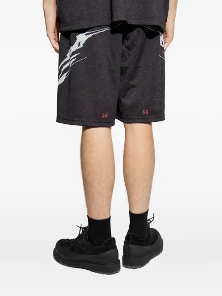 Pantaloni scurți 44 Label Group cu imagine negru