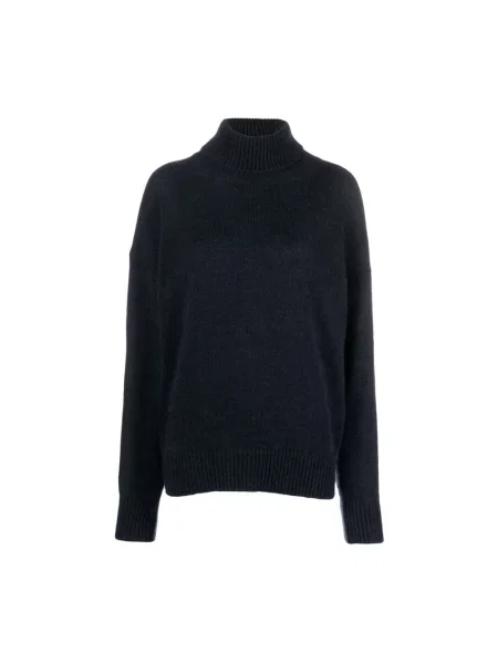 Lniany sweter z golfem Alysi niebieski