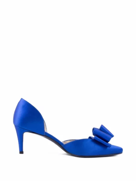 Pantofi cu toc Stuart Weitzman cu funde albastru
