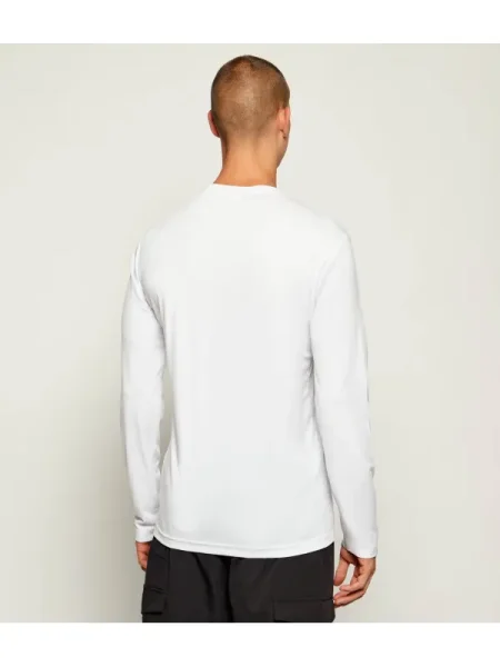 Tricou mânecă lungă Ea7 alb