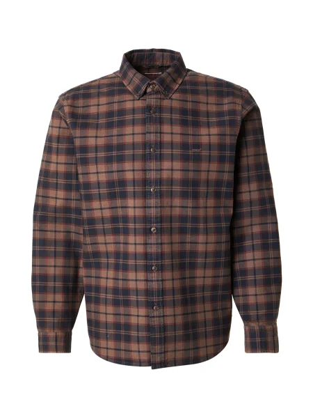 LEVI'S ® Srajca AUTHENTIC temno / kostanj rjava / brokat modra