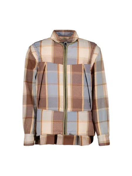 Wielobarwność kurtka Sacai w kratkę