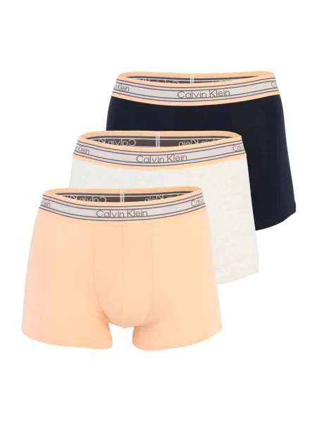 Calvin Klein Underwear Boxeri bleumarin / deschis / portocaliu caisă gri