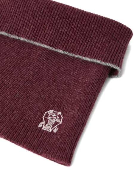 Fular Brunello Cucinelli cu broderie