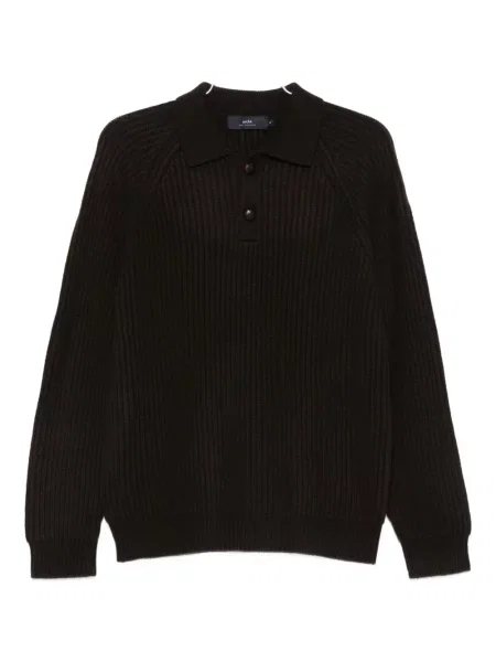 Плетена поло тениска Arch4 кафяво