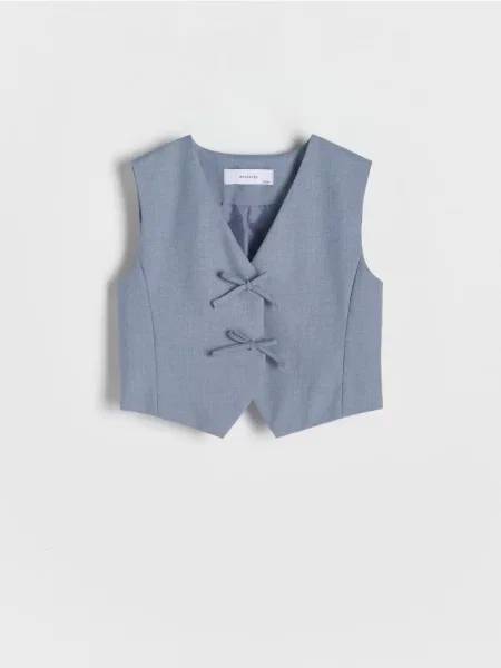 Reserved Elegancka kamizelka jasnoniebieski