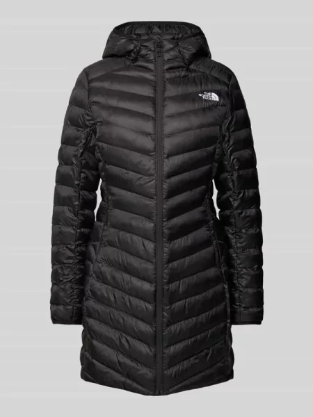 Płaszcz pikowany z wyhaftowanym logo model ‘Huila’ The North Face czarny