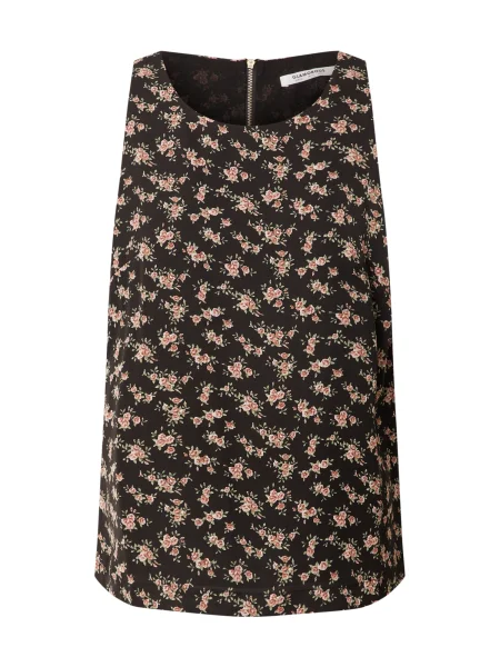 GLAMOROUS Top crem / oliv / rosé negru