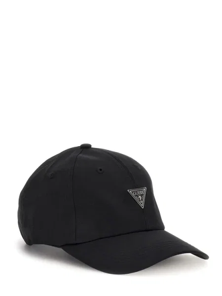 Шапка с козирка Guess черно