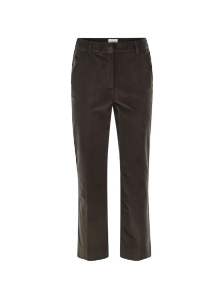 Decupat pantaloni Weekend Max Mara de catifea maro