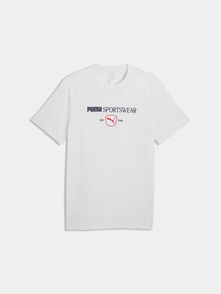 Футболка PUMA Class Graphic Tee комбінований верх білий