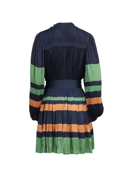Rochie mini Ulla Johnson plisată de costum albastru