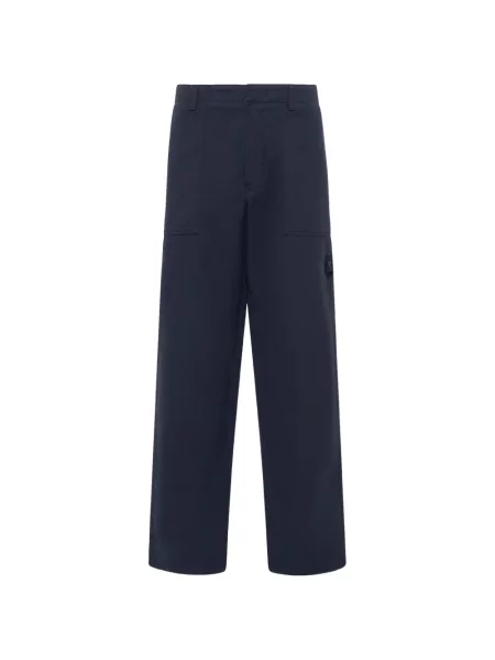 Pantaloni cargo Stone Island cu strasuri albastru