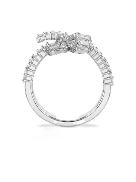 Inel Swarovski argintiu