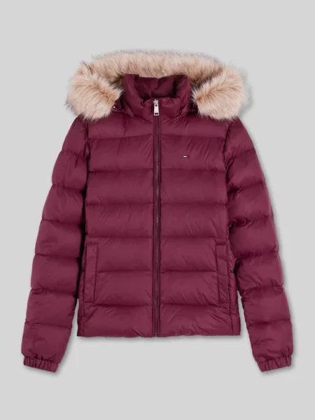 Kurtka puchowa krój regular fit ze sztucznego futra Tommy Jeans