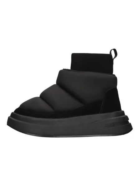 Ocieplane buty do kostki Ash skórzane czarne