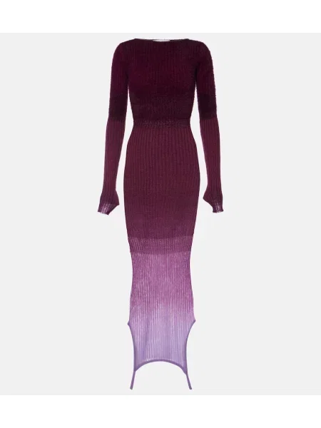 Rochie midi The Attico până la genunchi de costum violet