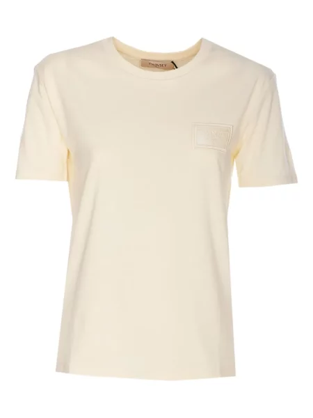 Tricou Twinset cu broderie cu decolteu rotund