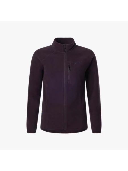 Bluza Polarowa Rozpinana Wędrówki Kobieta Geilo Szybkoschnący fioletowa
