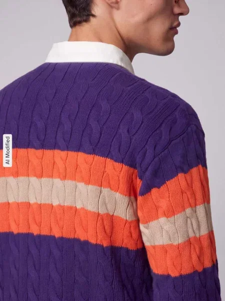 Polo Ralph Lauren sweter wełniany fioletowy
