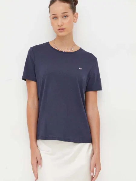 Tommy Jeans kratka majica modra