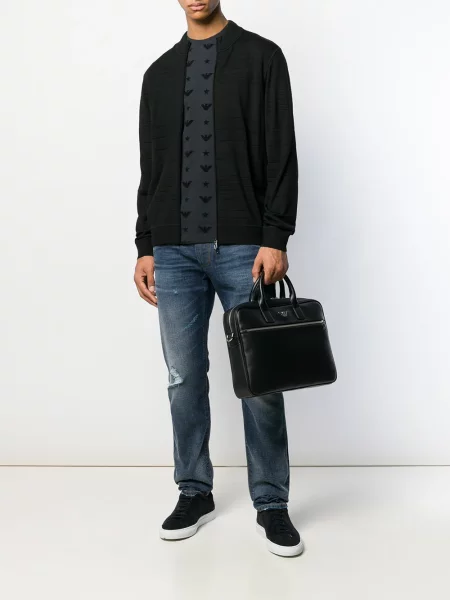 Куфарче Emporio Armani с автограф черно