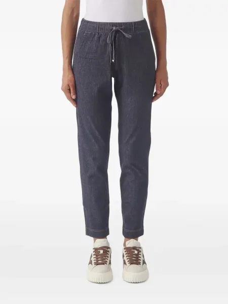 Pantaloni Max Mara cu cordon albastru
