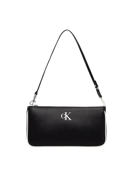 Torebka hobo Calvin Klein skórzana czarna