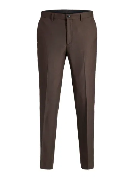 JACK & JONES Hlače na rob JPRSOLARIS temno rjava