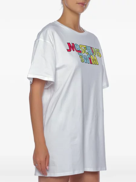 Tricou Moschino cu imagine alb