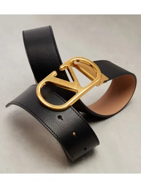 Curea Valentino Garavani din piele negru