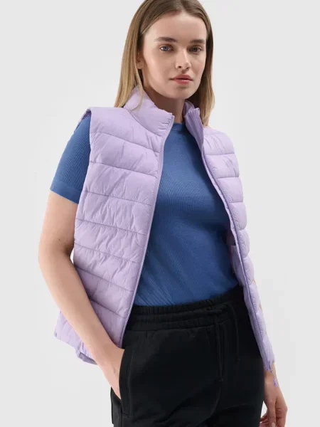 Vestă 4f cu guler înalt negru