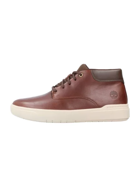 Botki Timberland skórzane brązowe