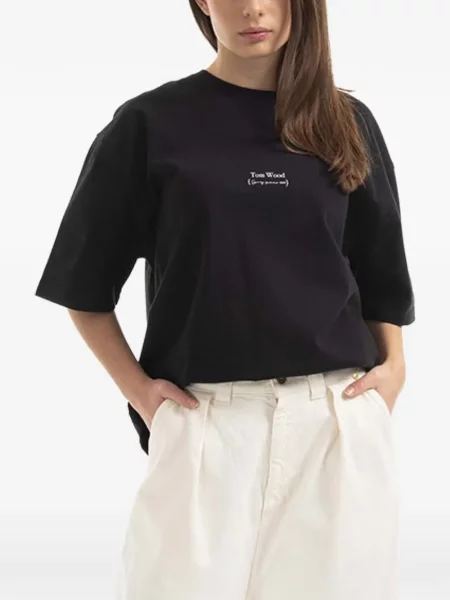 Lemn tricou Tom Wood scurt negru