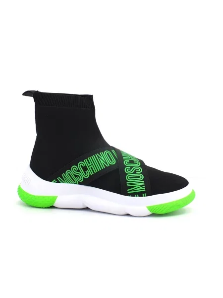 Dzianinowe sneakersy Love Moschino czarne