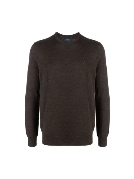 Dzianinowy sweter Ralph Lauren brązowy
