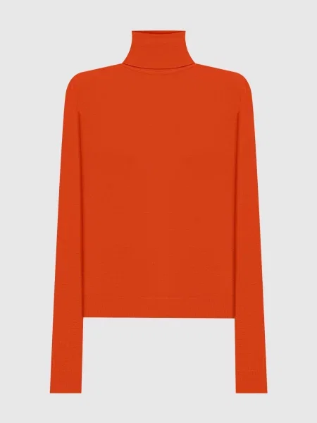 Гольф з вовни шовку і кашеміру Saint Laurent помаранчевий