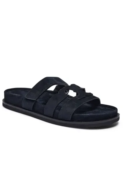 Papuci Tory Burch din piele de căprioară