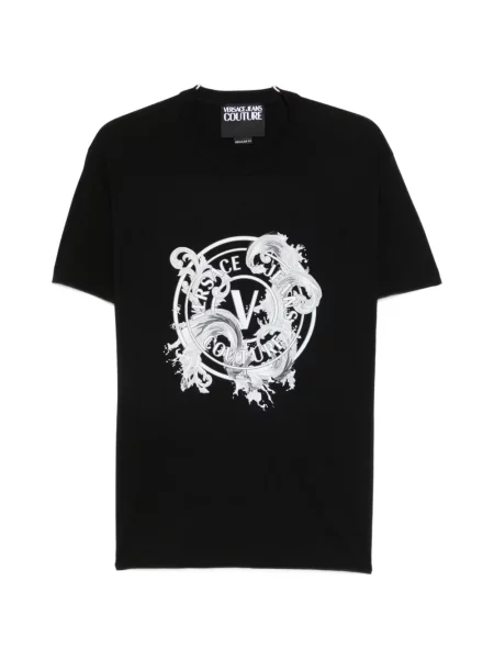 Tricou Versace Jeans Couture cu imagine negru