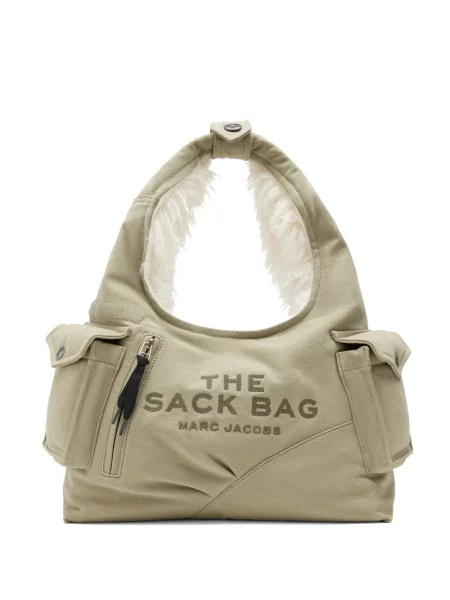 Geantă Marc Jacobs din canvas verde