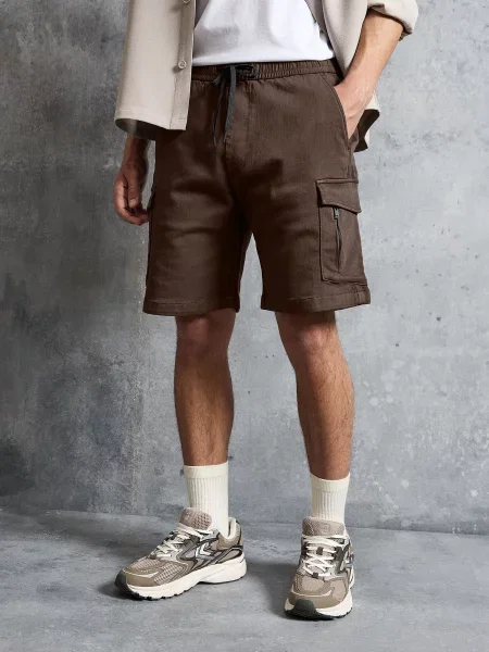 Bershka Cargo nadrágok csokoládé