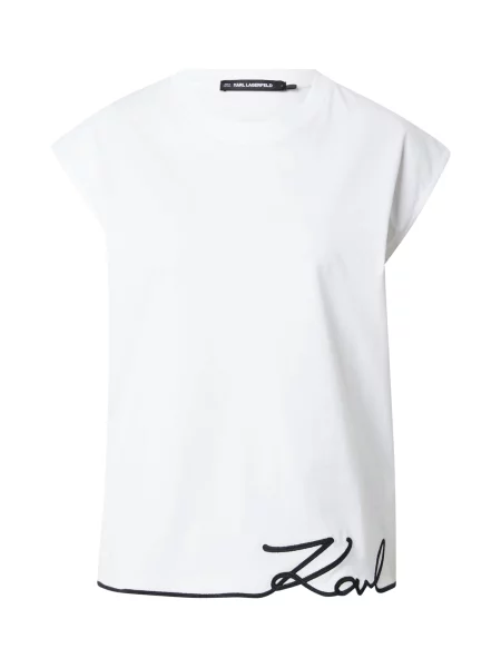 KARL LAGERFELD Tricou alb