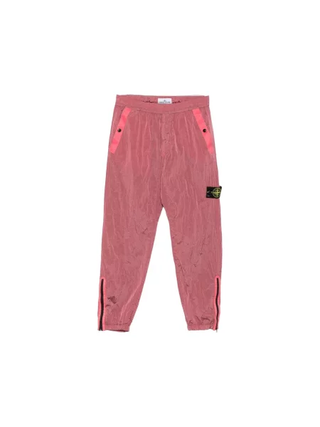 Spodnie dresowe Stone Island z kamieniami różowe