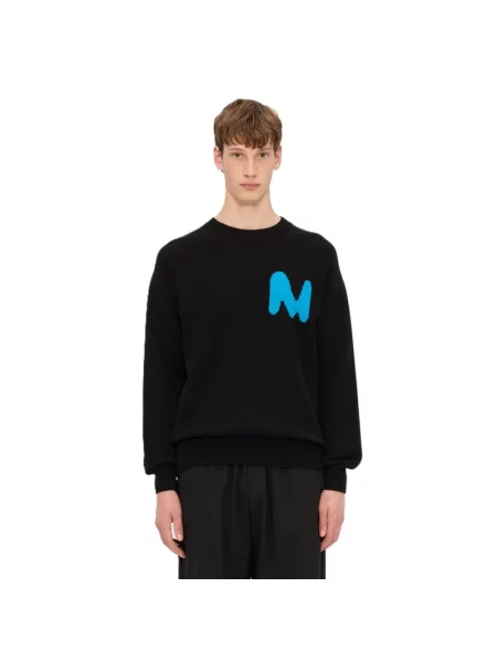 Sweter Msgm wełniany czarny